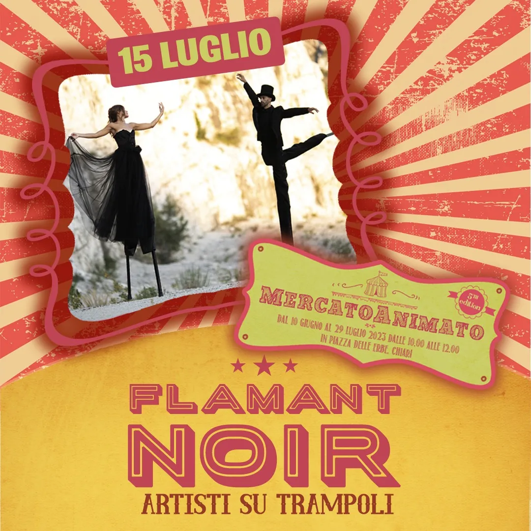 Mercato animato | flamant noir